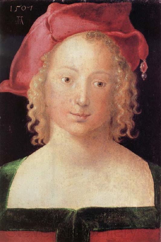 Albrecht Durer Young Woman with a Red Beret Germany oil painting art